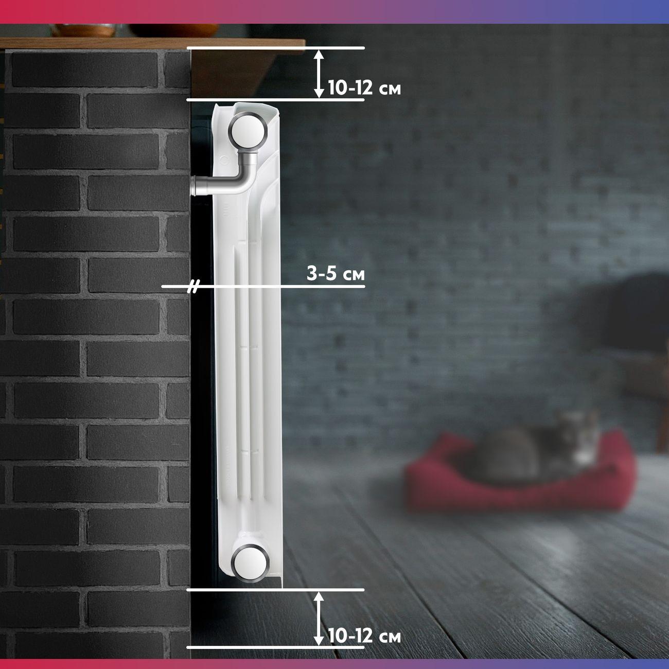 Биметаллический радиатор Oasis Pro 350/80/4