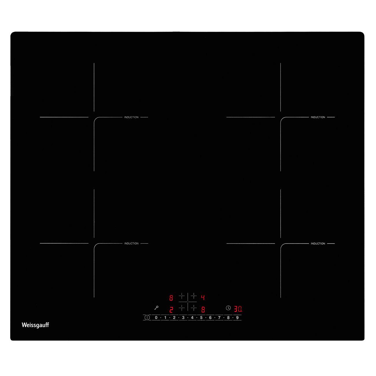Встраиваемая индукционная панель независимая Weissgauff HI 640 BSC