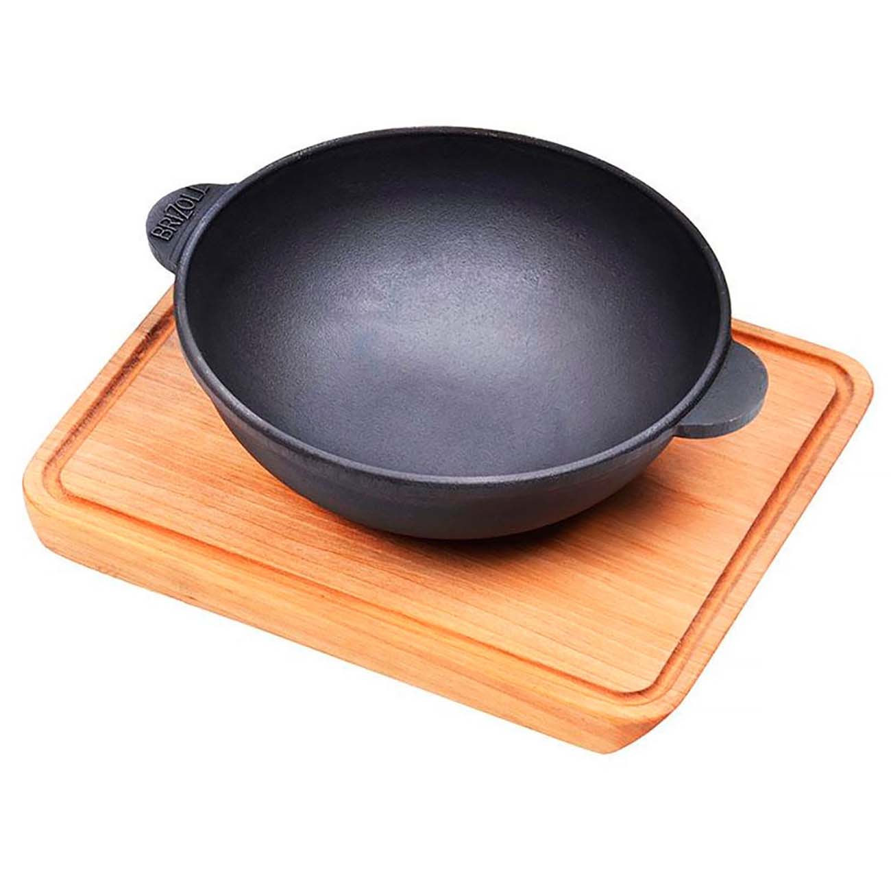 Сковорода вок Tima НW18-Д Brizoll 18см с дощечкой