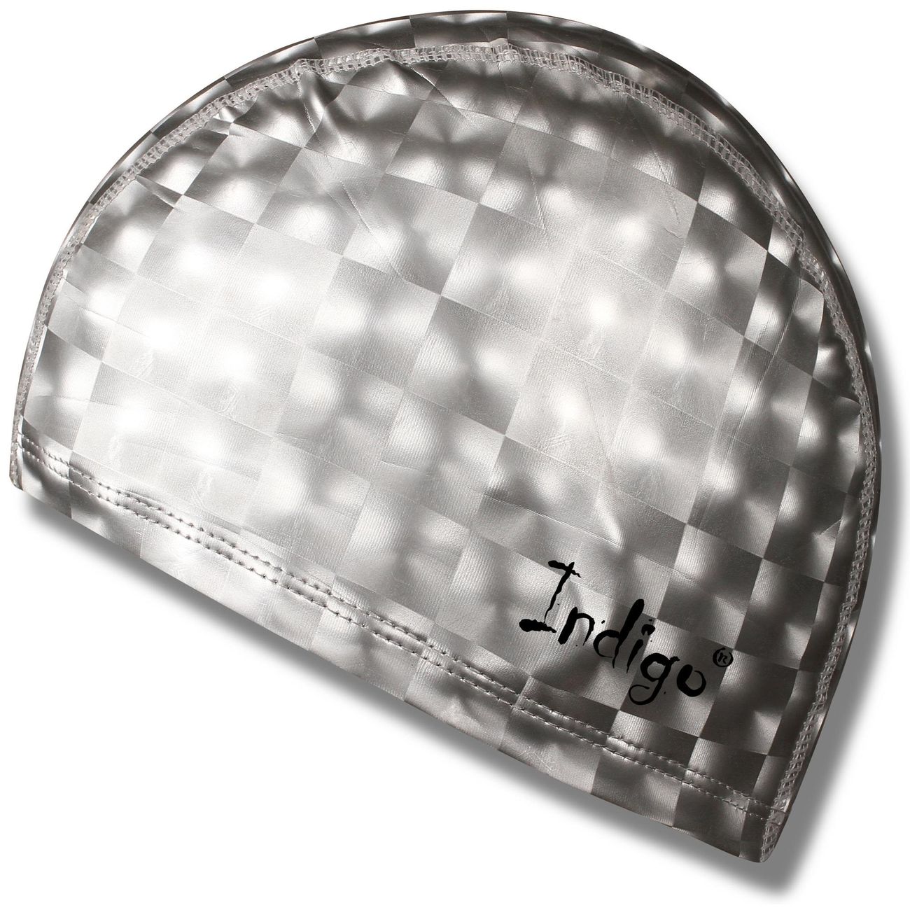 Шапочка для плавания Indigo IN047 серый металлик