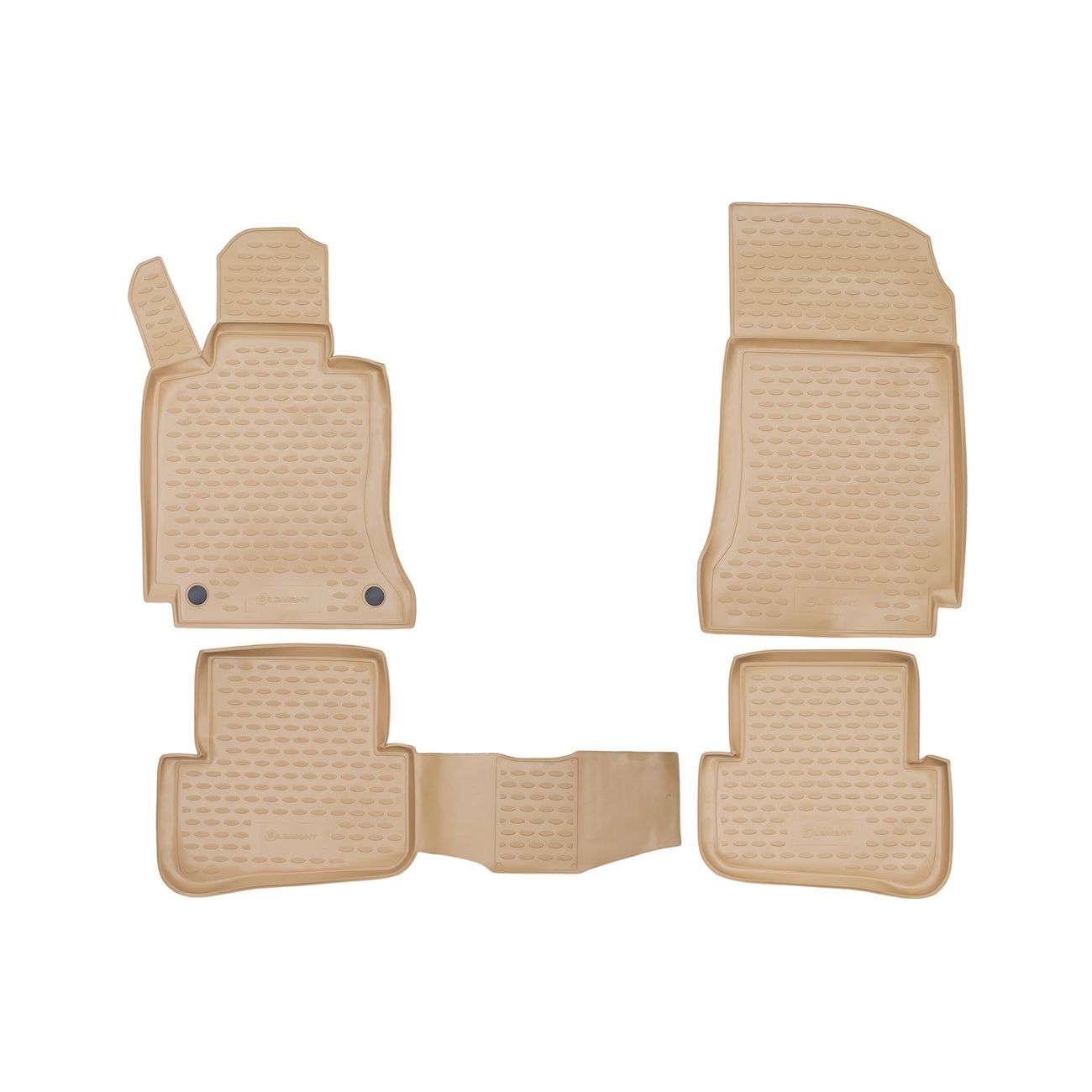 Коврики в салон Element MERCEDES С-Class W204 2007-2014, 4шт., беж.