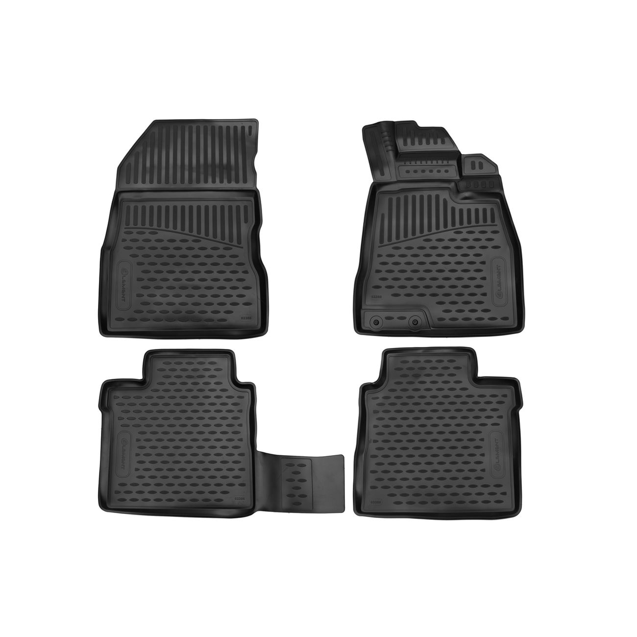 Коврики в салон Element 3D NISSAN Note 2012+, правый руль 4шт.