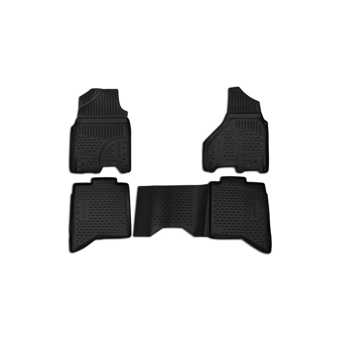 Коврики в салон Element 3D DODGE Ram, 2017-2018, Crewcab, (USA),4шт.