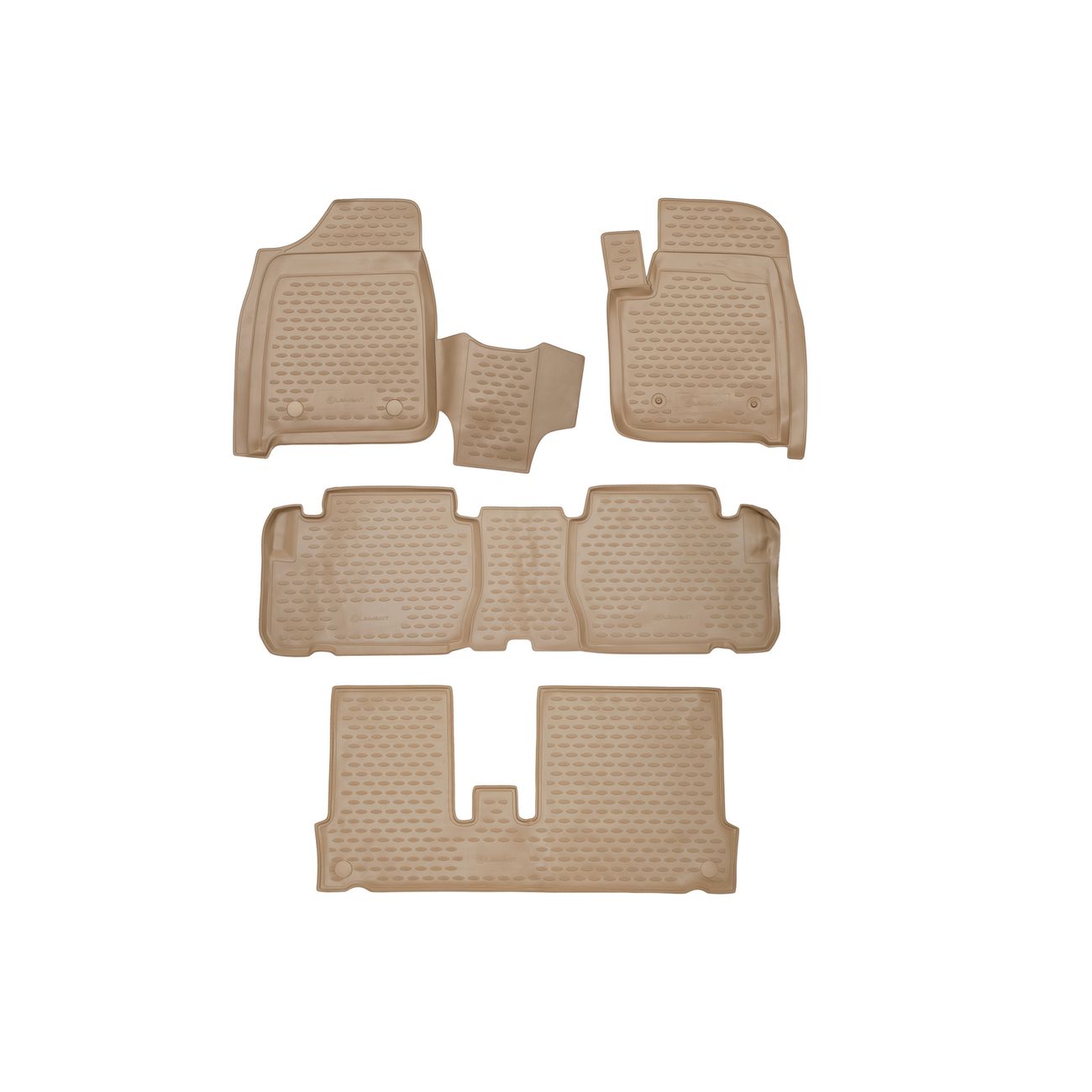 Коврик автомобильный Element TOYOTA Ipsum 3 ряда, бежевый