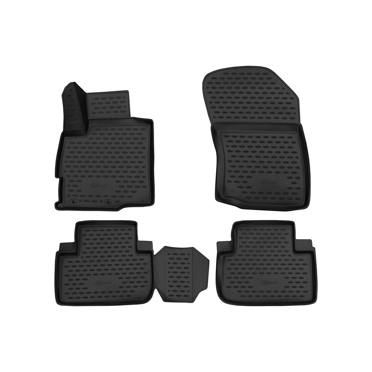 Коврики в салон Format MITSUBISHI Outlander, 2012-2015, 2015+,2 WD, 4шт.