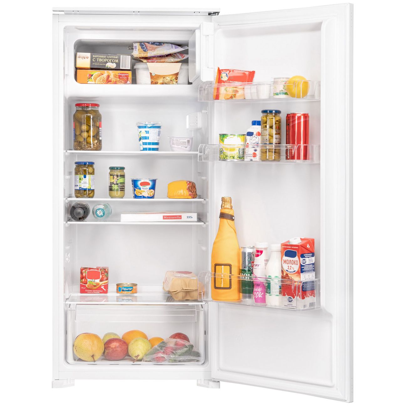 Встраиваемый холодильник однодверный Zigmund & Shtain BR 12.1221 SX фото