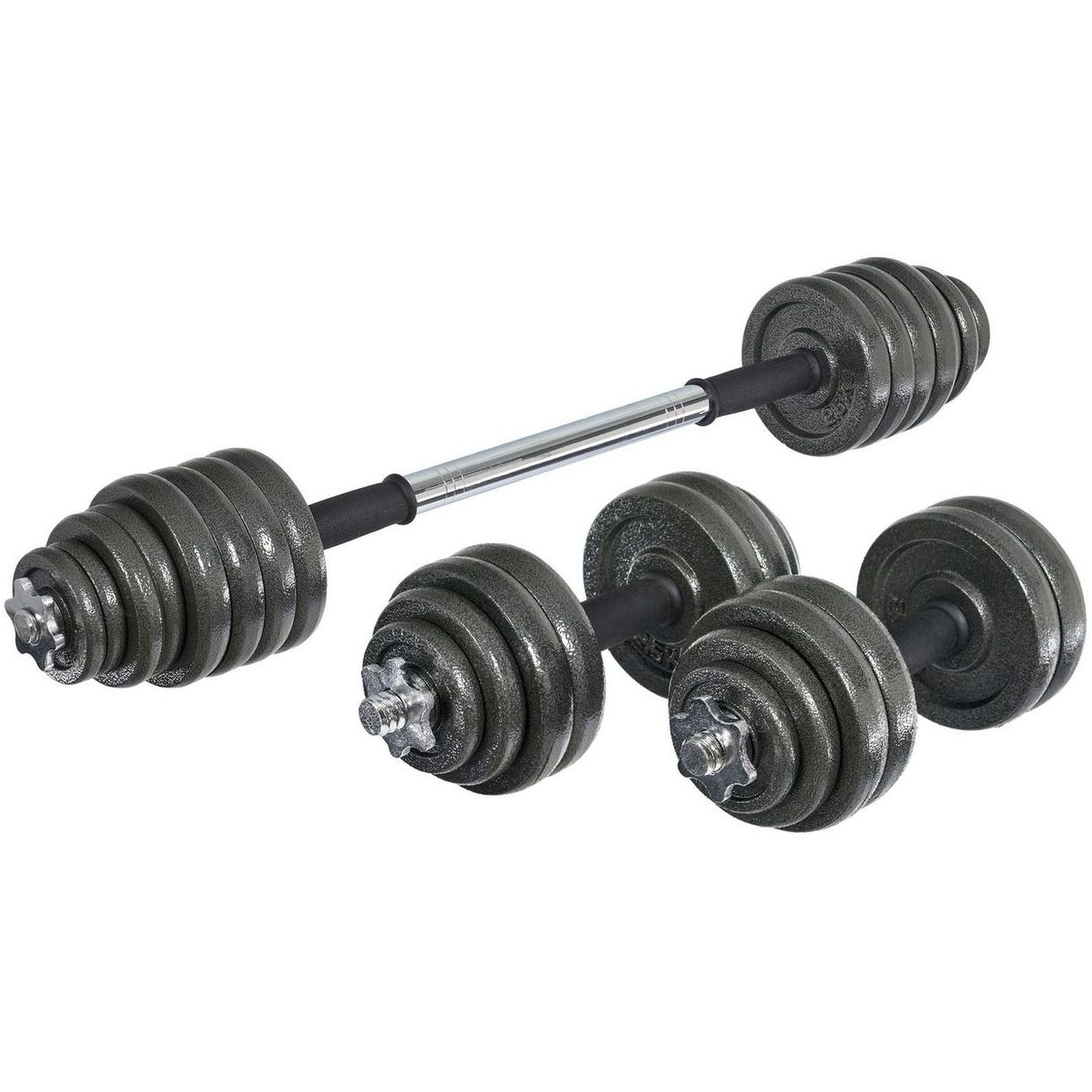 Набор Bradex SF 0558 30кг+гриф д/штанги, сборные, пласт.кейс