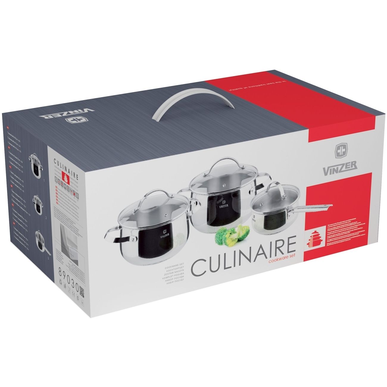 Набор кастрюль Vinzer Culinaire 6 предметов 89030