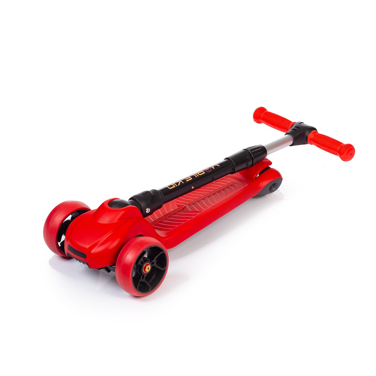 Самокат Mobile Kid Practico (SK102) Red, широкие колеса с подсветкой