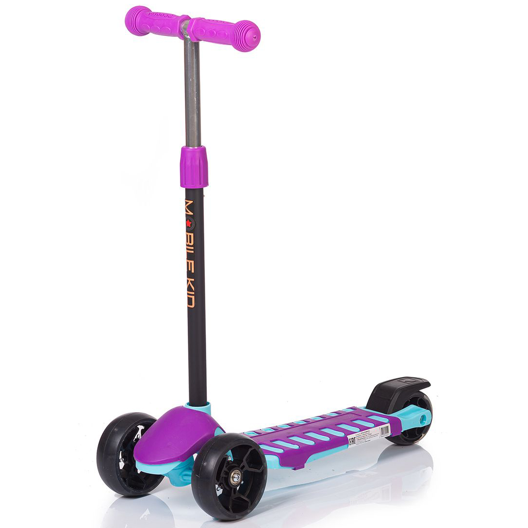 Самокат Mobile Kid Startico (SK103) Purple/Mint, подсветка колес