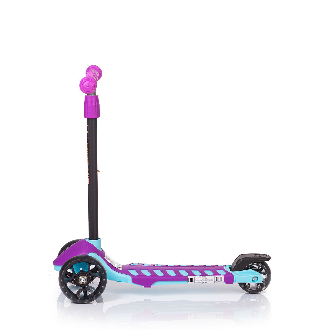 Самокат Mobile Kid Startico (SK103) Purple/Mint, подсветка колес