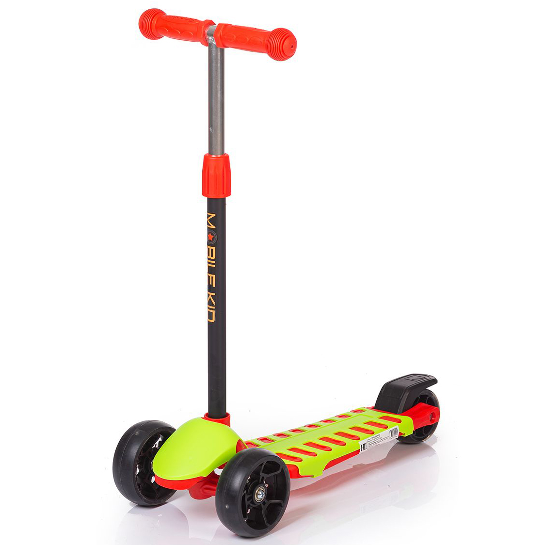 Самокат Mobile Kid Startico (SK103) Red/Green, подсветка колес