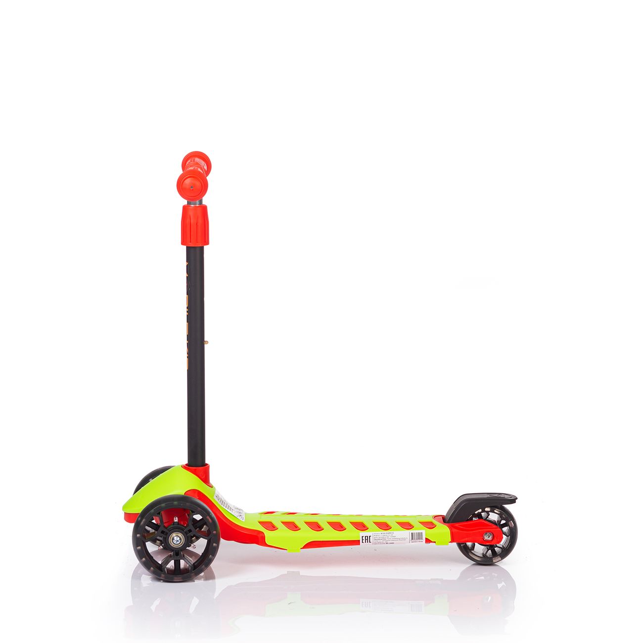 Самокат Mobile Kid Startico (SK103) Red/Green, подсветка колес