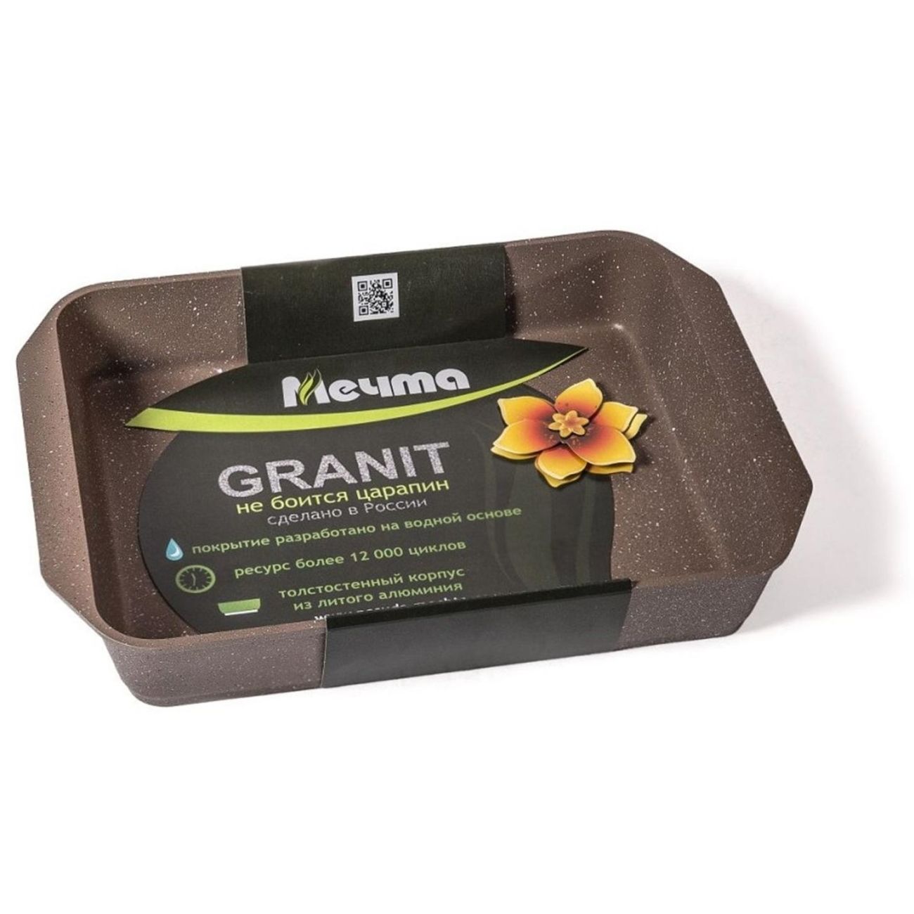 Противень Мечта Гранит Brown 27*36см (94806)