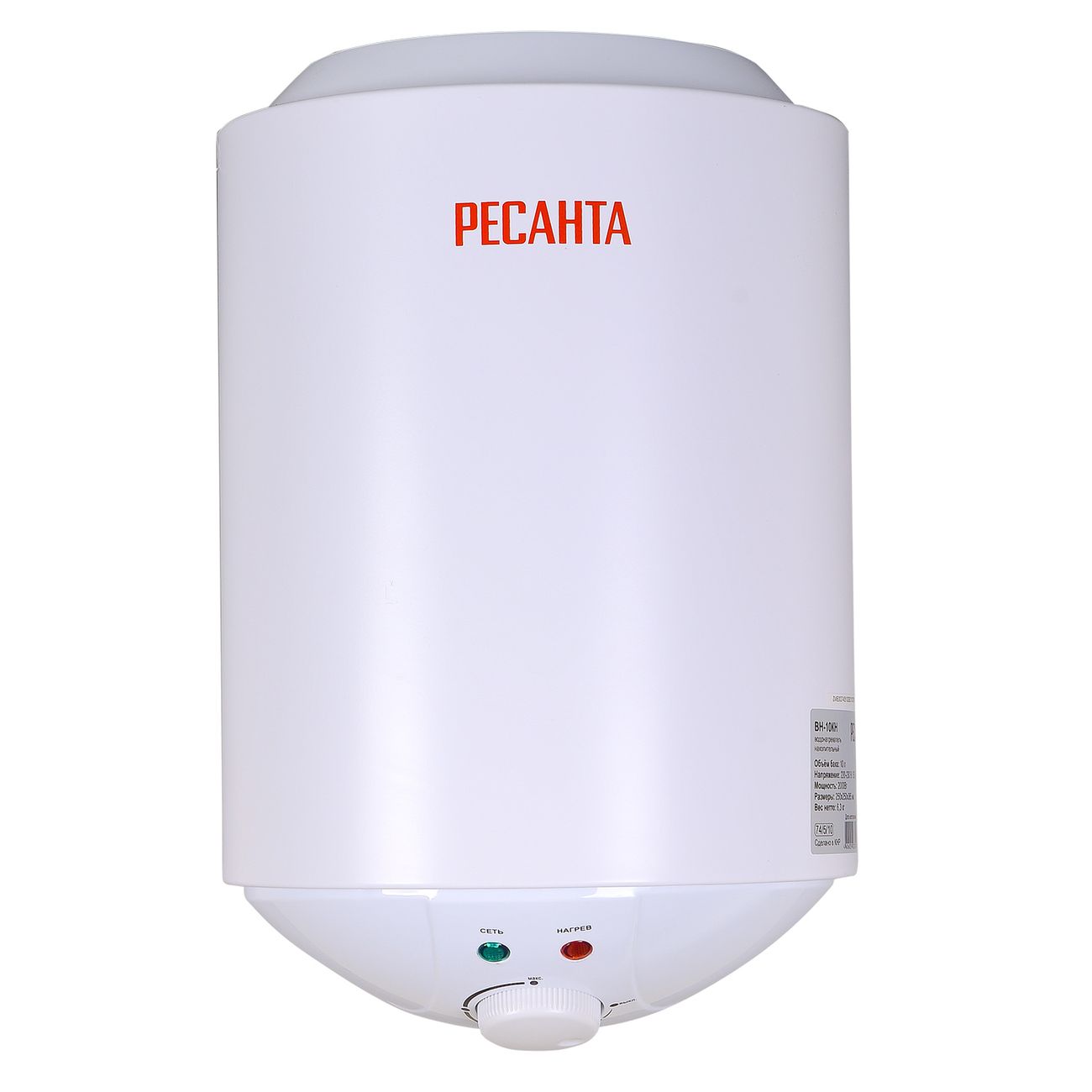 Водонагреватель накопительный Ресанта ВН-10КН (74/5/10)