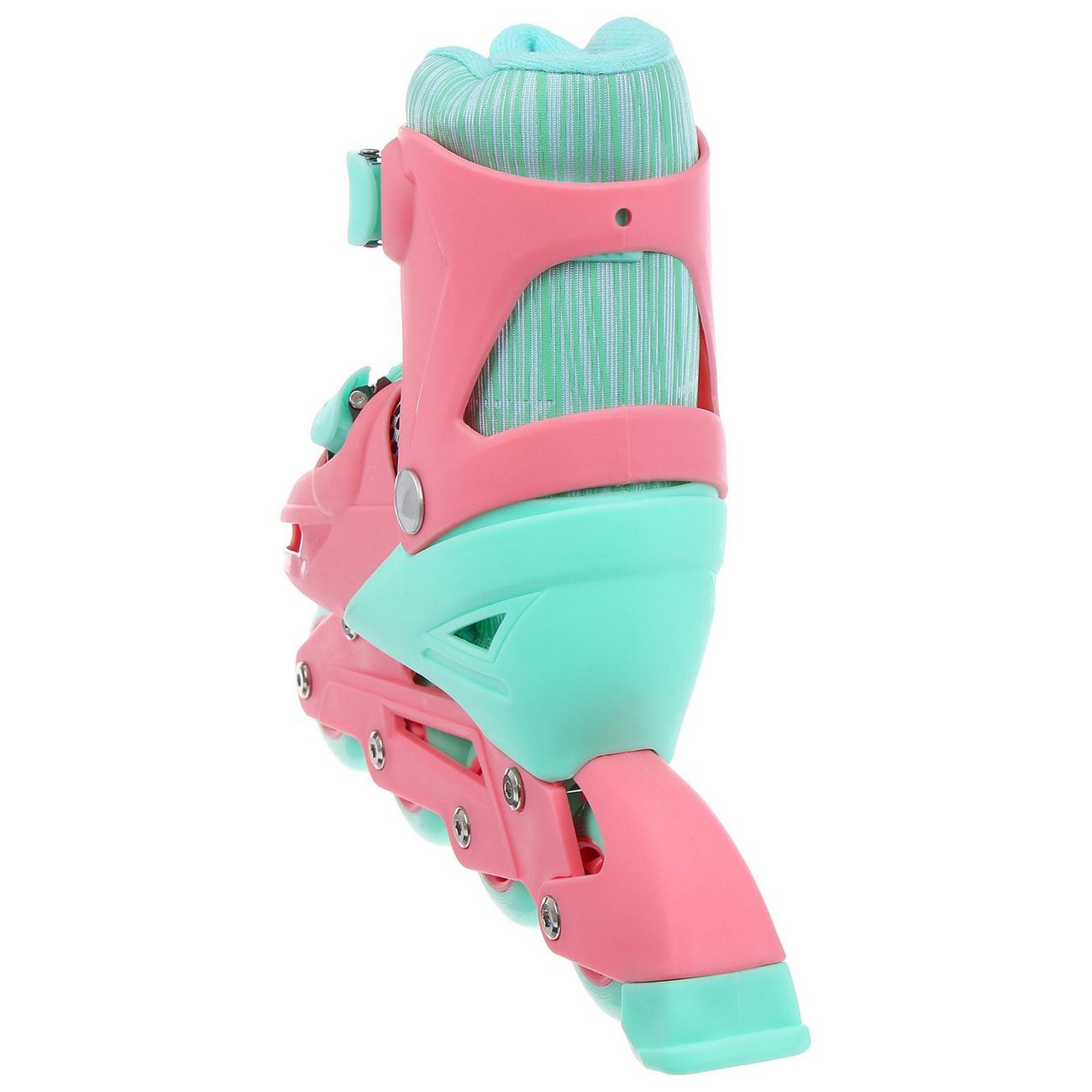 Коньки роликовые ONLITOP 4605234 р.34-37 син./бел.(кол.64мм + комп.защиты)