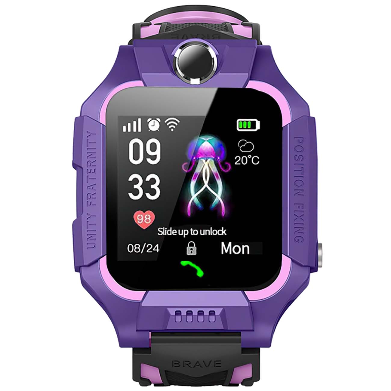 Детские смарт-часы Prolike PLSW02PP, сиреневые