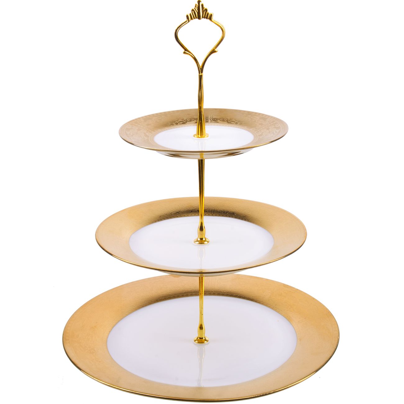 Блюдо сервировочное Loraine 3х ярусная (22551)