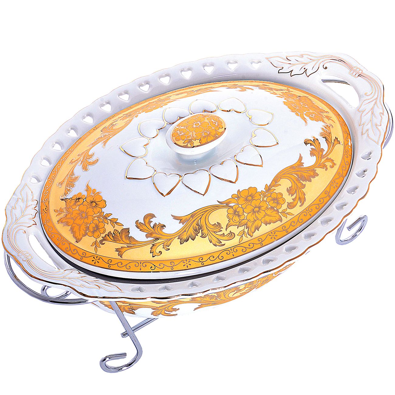 Жаровня Loraine 1,8л 3пр со свечкой (26539)