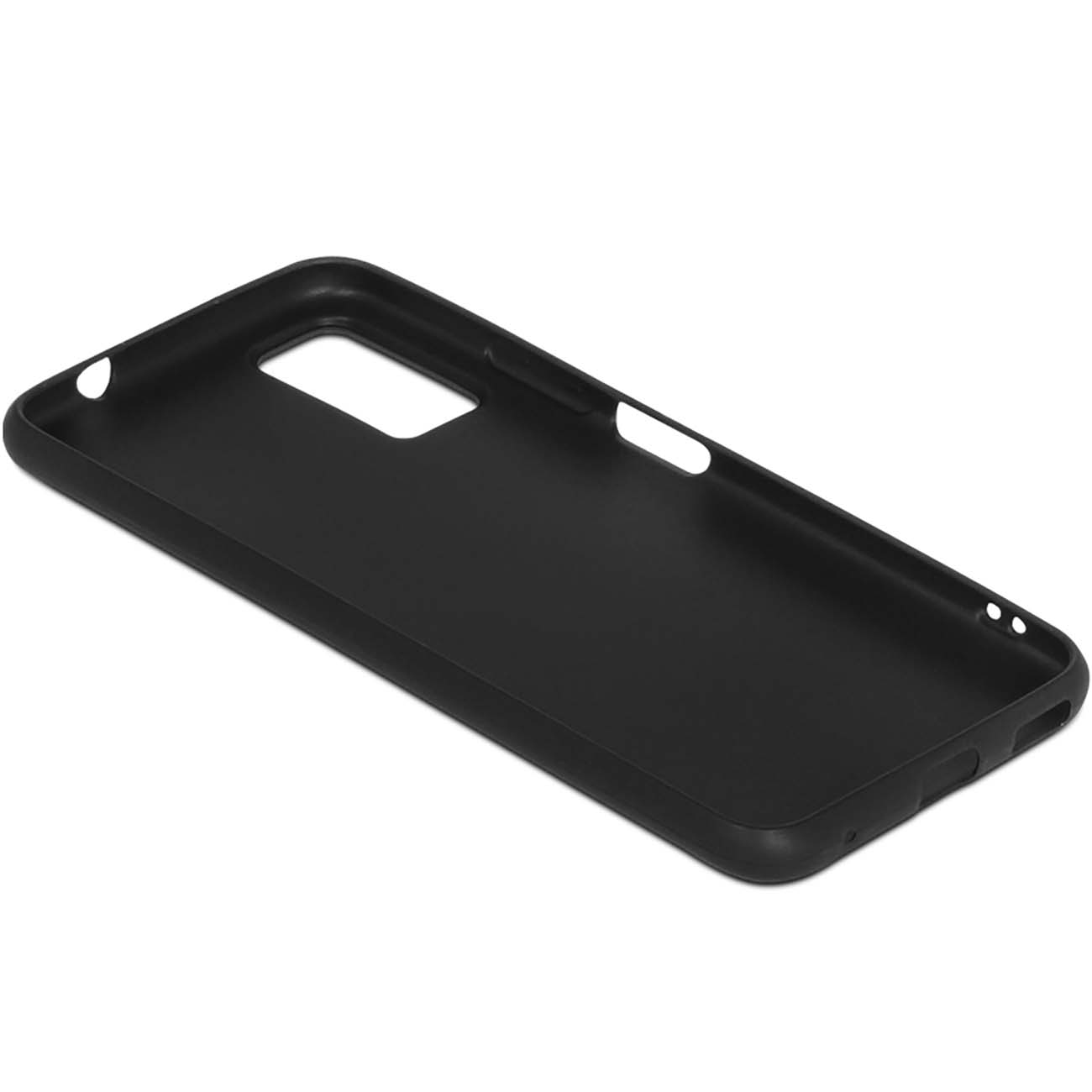 Чехол DF для ZTE Blade A71, черный силикон