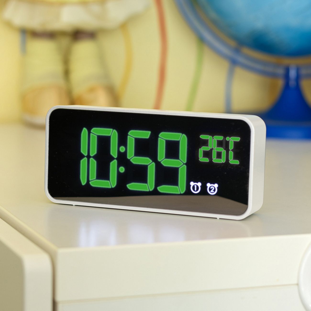 Часы настольные электронные ARTSTYLE CL-W80GR