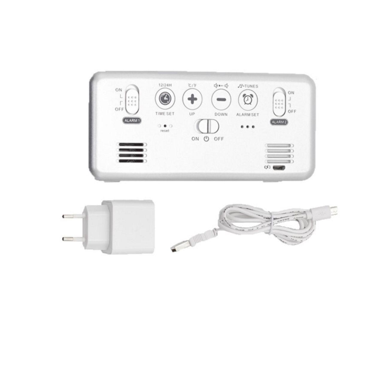 Часы настольные электронные ARTSTYLE CL-W80WBL