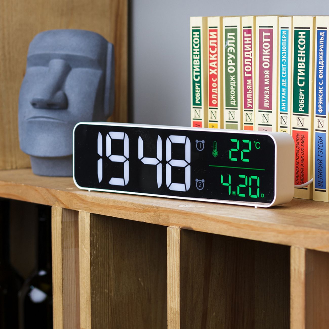 Часы настольные электронные ARTSTYLE CL-W81WGR