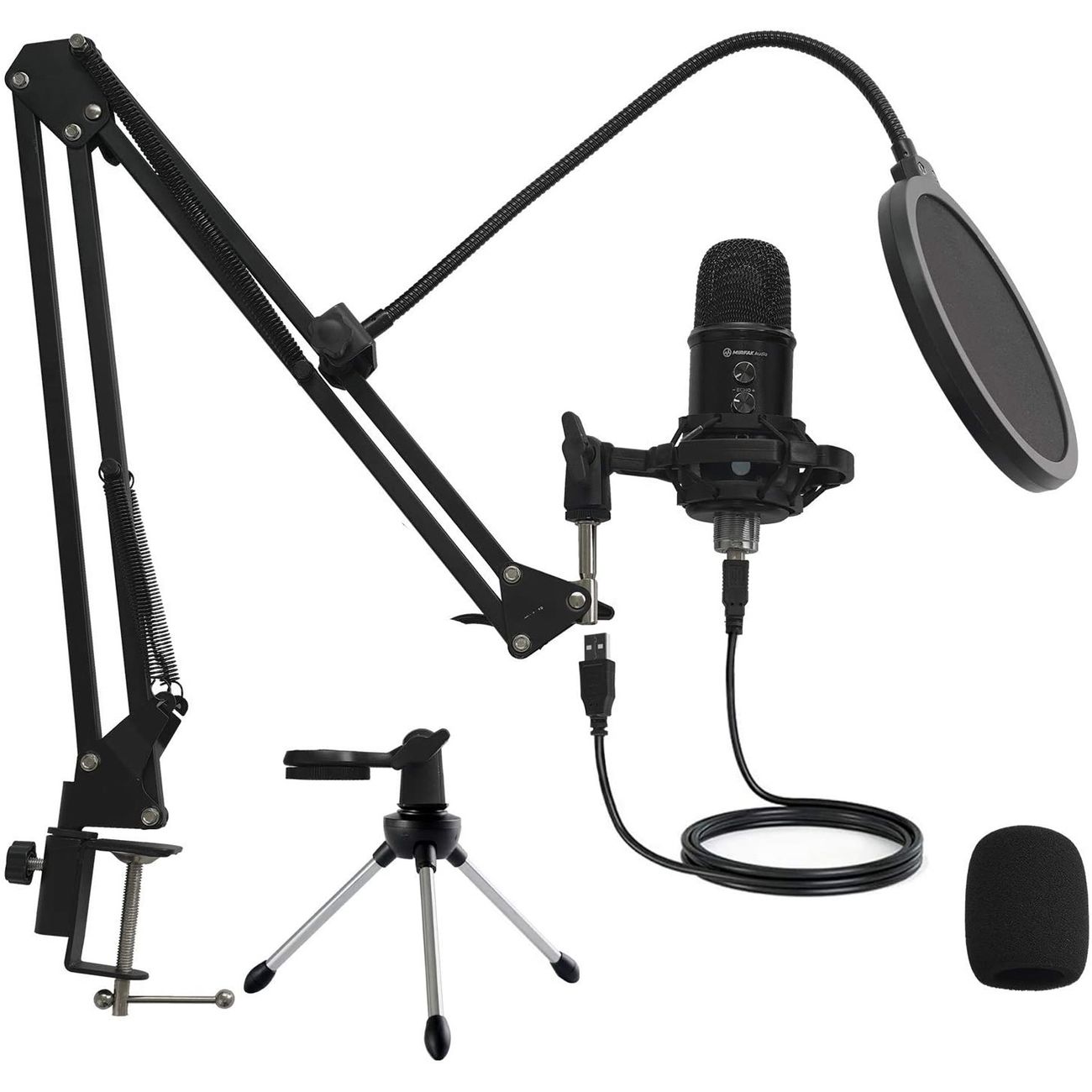 Микрофон вокальный Mirfak TU1 Kit настольный USB