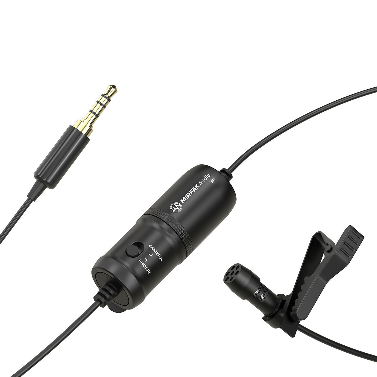 Микрофон петличный Mirfak MC1 для камер и смартфонов