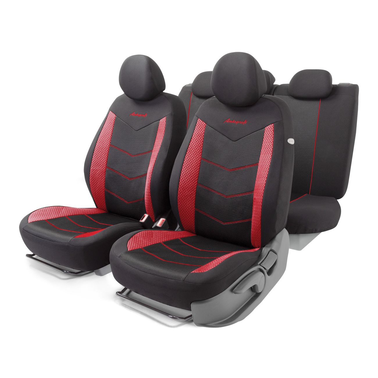 Чехлы на сиденья AutoProfi AER-1102 BK/RD