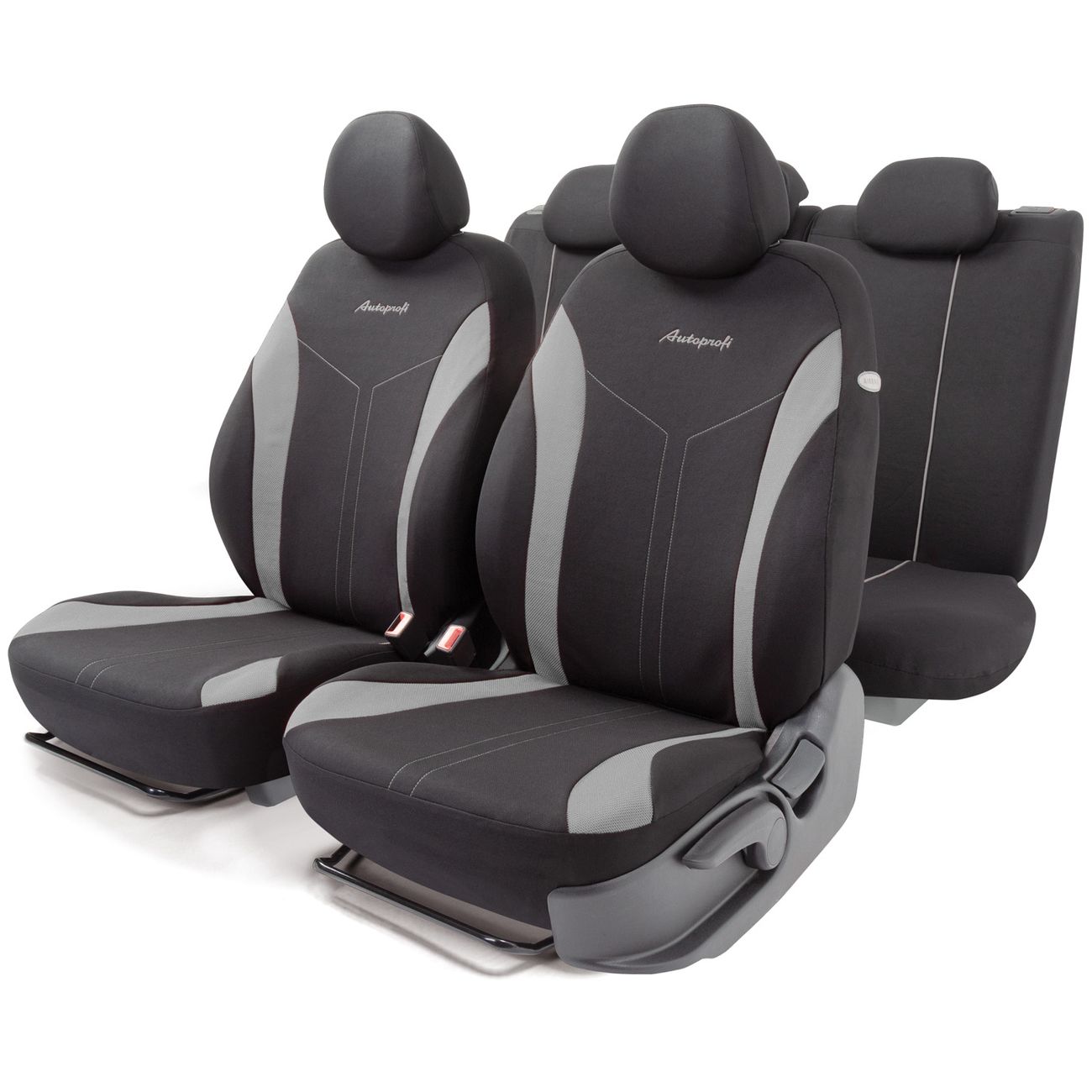 Чехлы на сиденья AutoProfi на сиденья FLEX, полиэстер FLX-1102 BK/GY