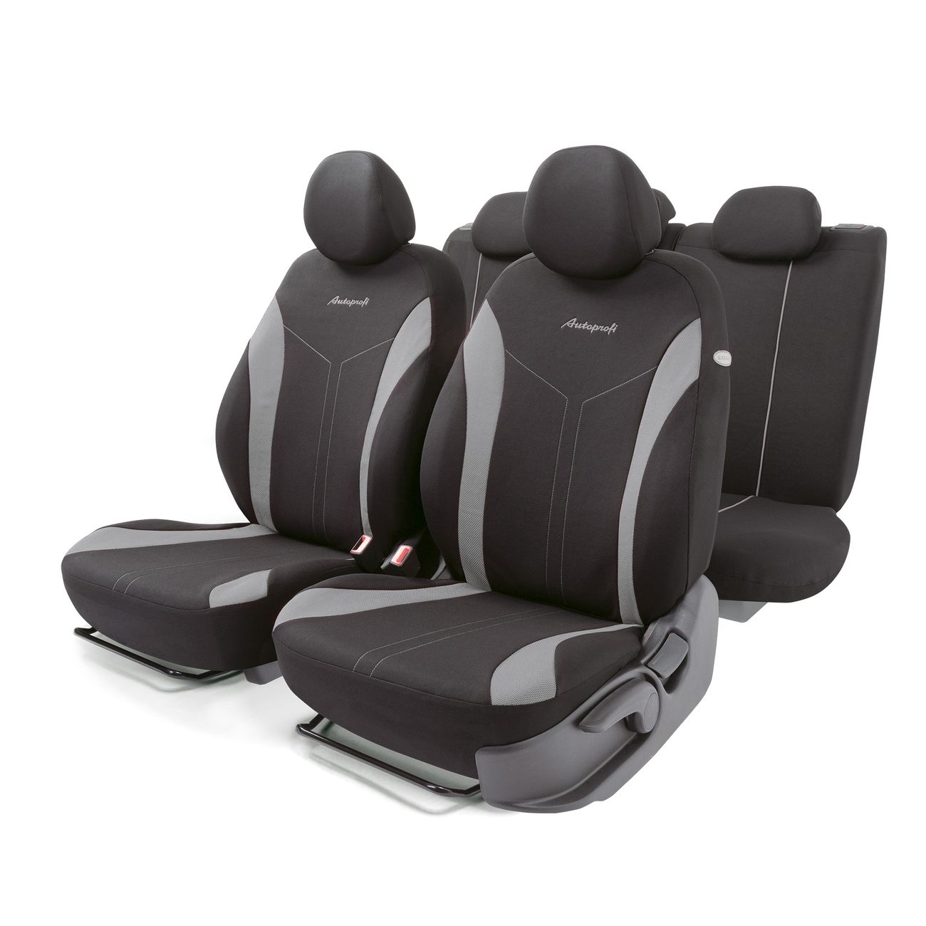 Чехлы на сиденья AutoProfi на сиденья FLEX, полиэстер FLX-1102 BK/GY