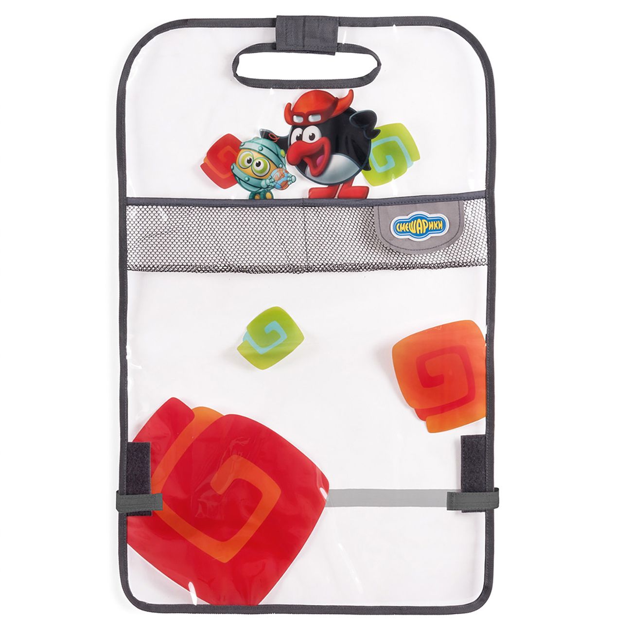 Накидка на сидение Смешарики ПВХ,для защ.спинки пер.сидения (SM/KMT-010 Pin)