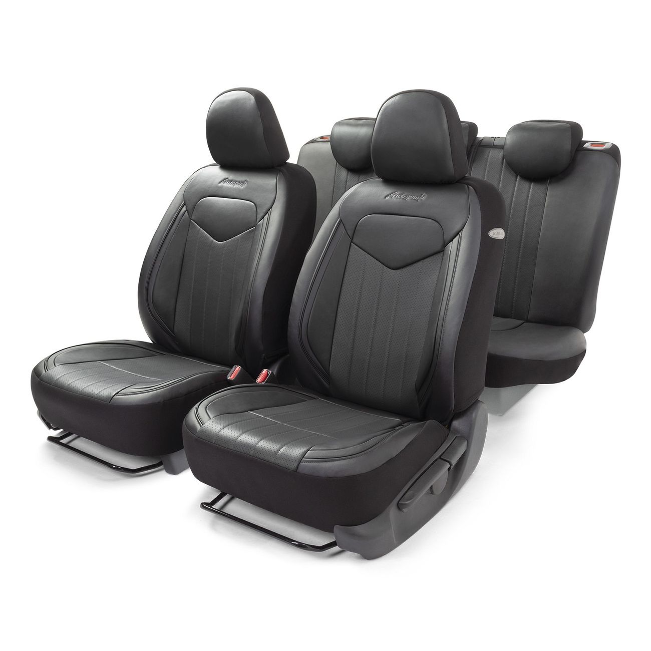 Чехол AutoProfi SIGNATURE, кожа SGN-1505GF BK/BK