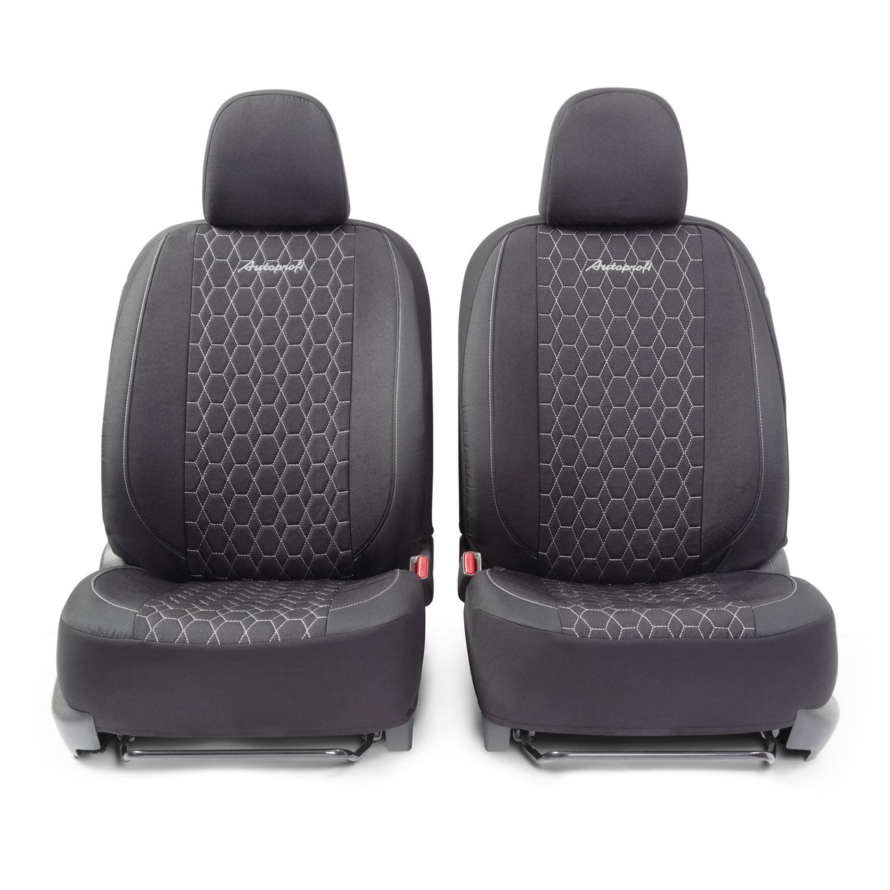Чехол AutoProfi VERONA, лён VER-1505 BK/WH