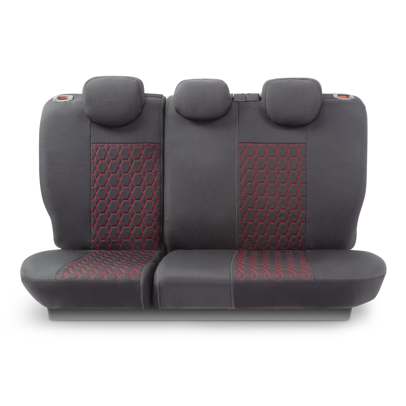 Чехол AutoProfi VERONA, лён VER-1505 BK/RD