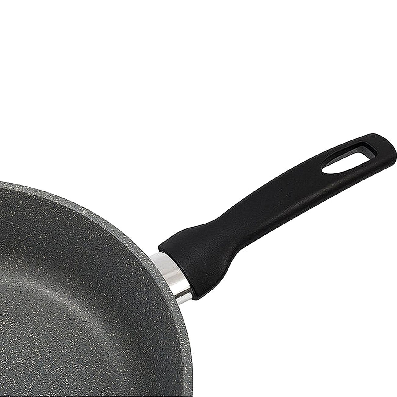 Сковорода InHome Мрамор 22см, с крышкой (IN22K/MR04)