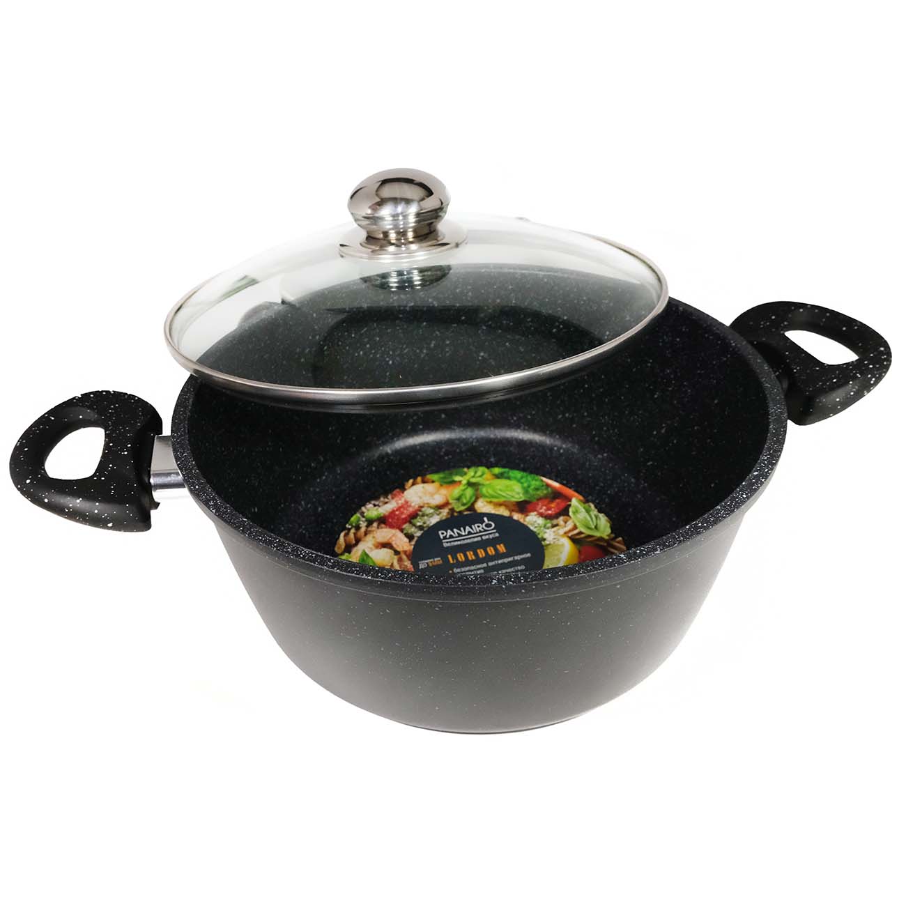 Кастрюля Panairo Lordom 4л, с крышкой (LO-4-K-K)