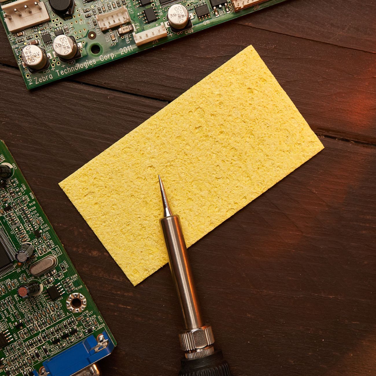 Губка Rexant д/очистки паяльного жала 93x50мм (12-0191, 10шт.)