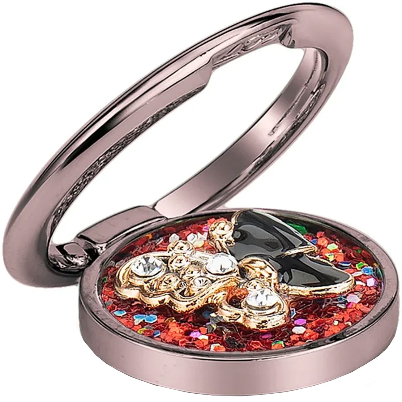 Кольцо-держатель для телефона LuxCase butterfly ring 36 мм red