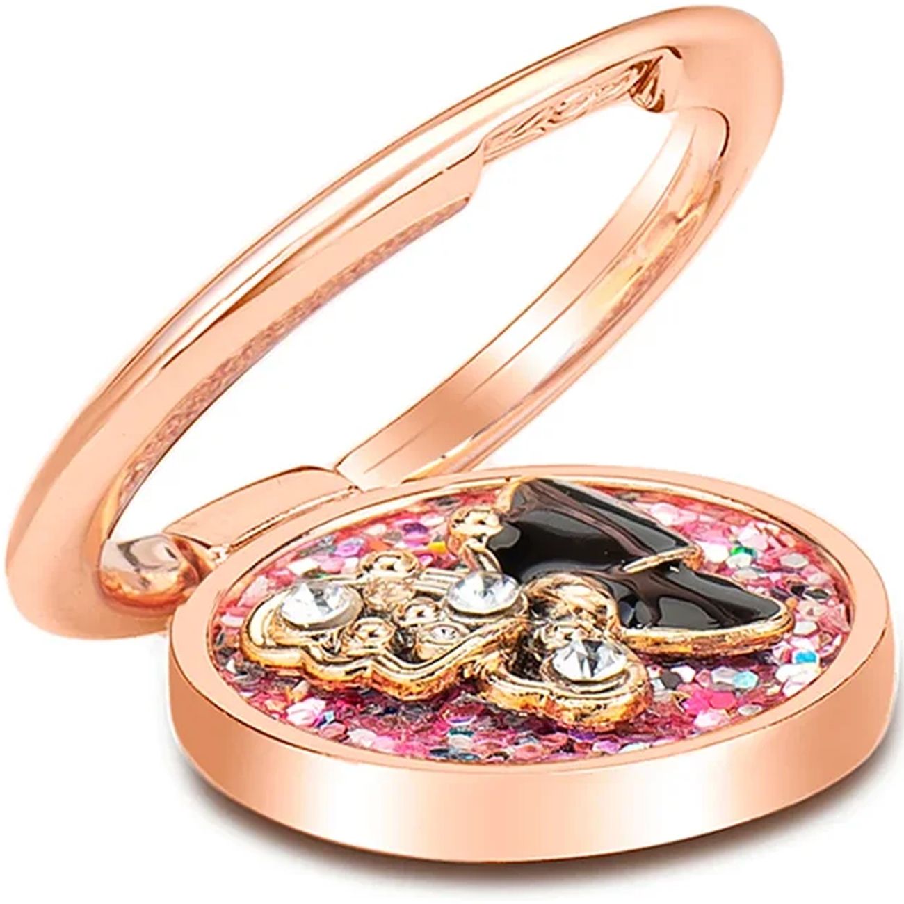 Кольцо-держатель для телефона LuxCase butterfly ring 36 мм rose gold