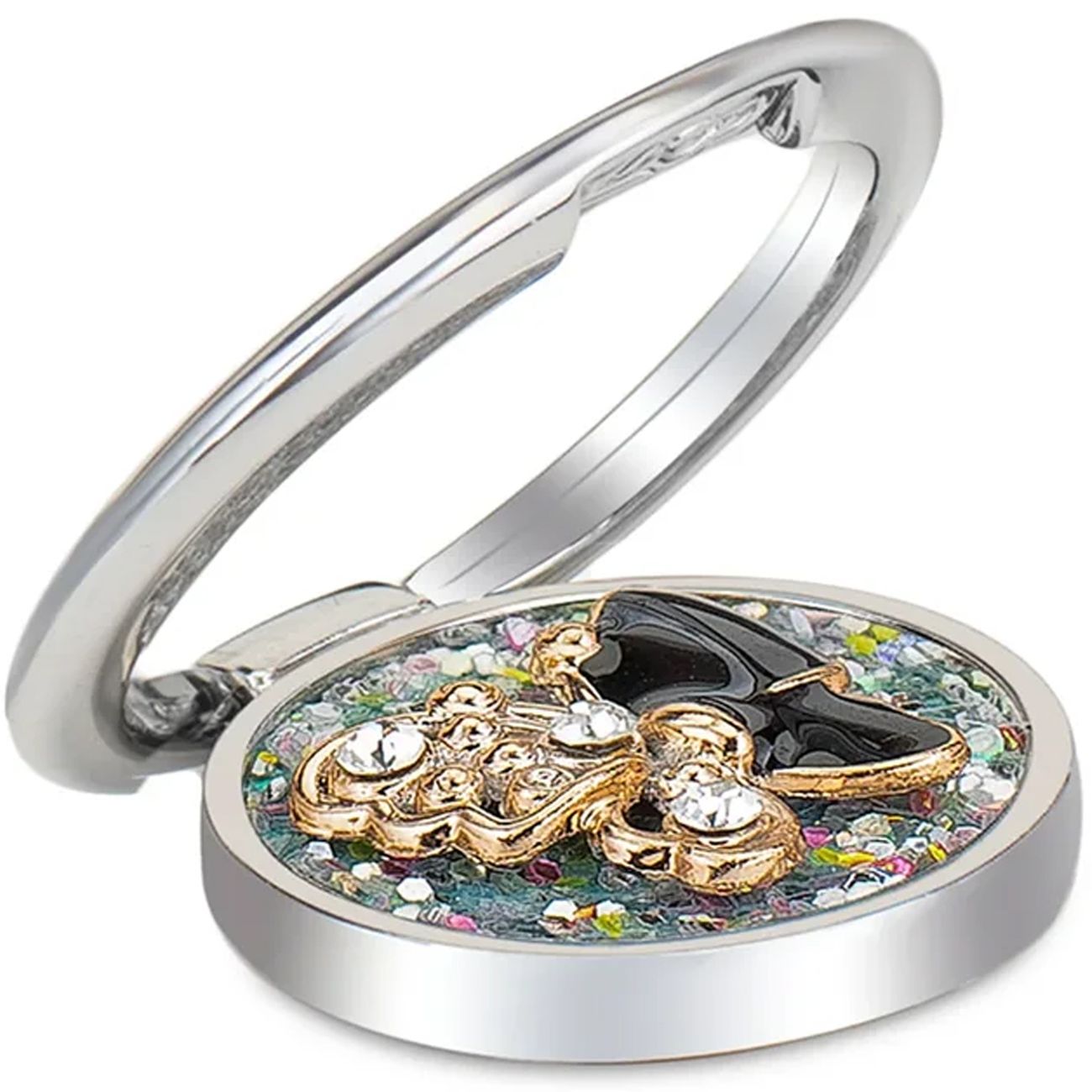 Кольцо-держатель для телефона LuxCase butterfly ring 36 мм silver