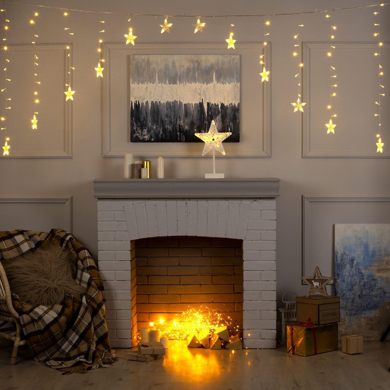 Гирлянда светодиодная Luazon Lighting 3612418 Бахрома-арка 2,5х1,2 м, прозрачная нить