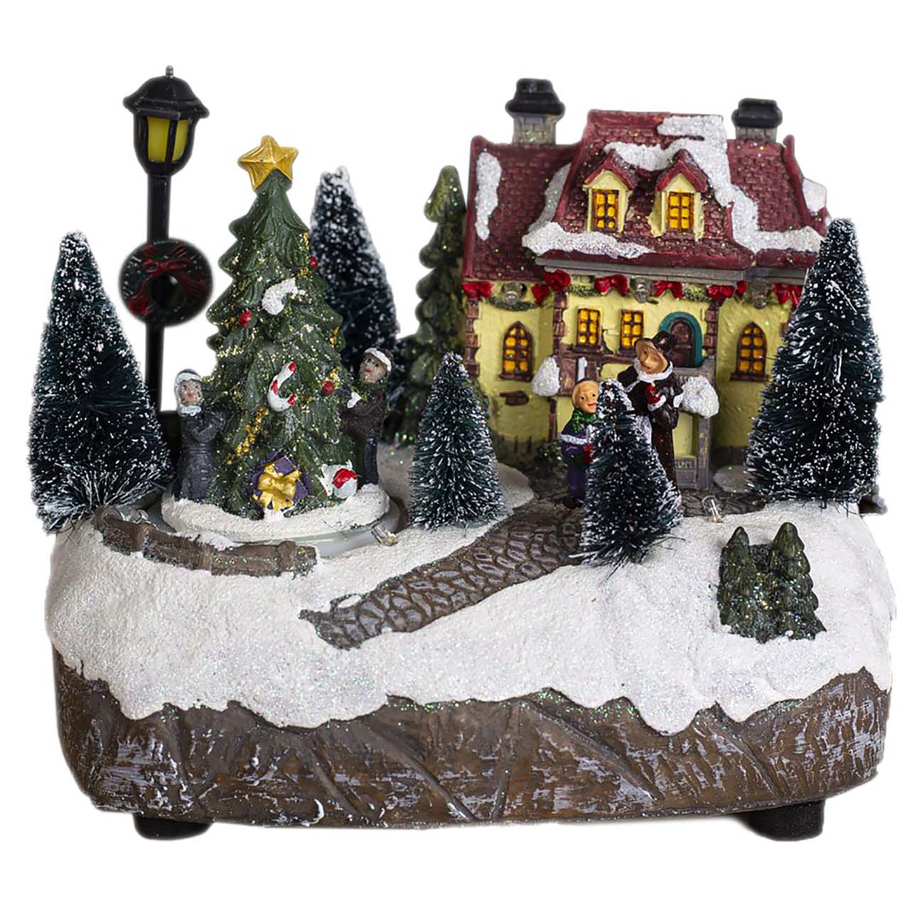 Новогоднее украшение Luazon Lighting 4357379 Новогодний город 19х13х17 см фото