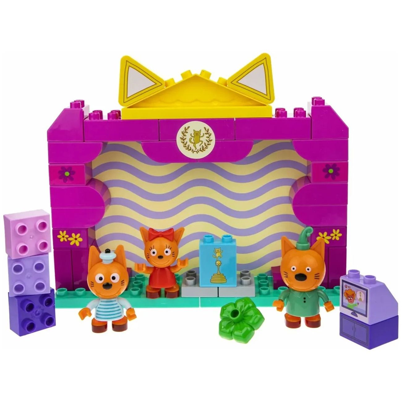 Конструктор детский Три Кота Котята на конкурсе, 40 эл. (Т20772)