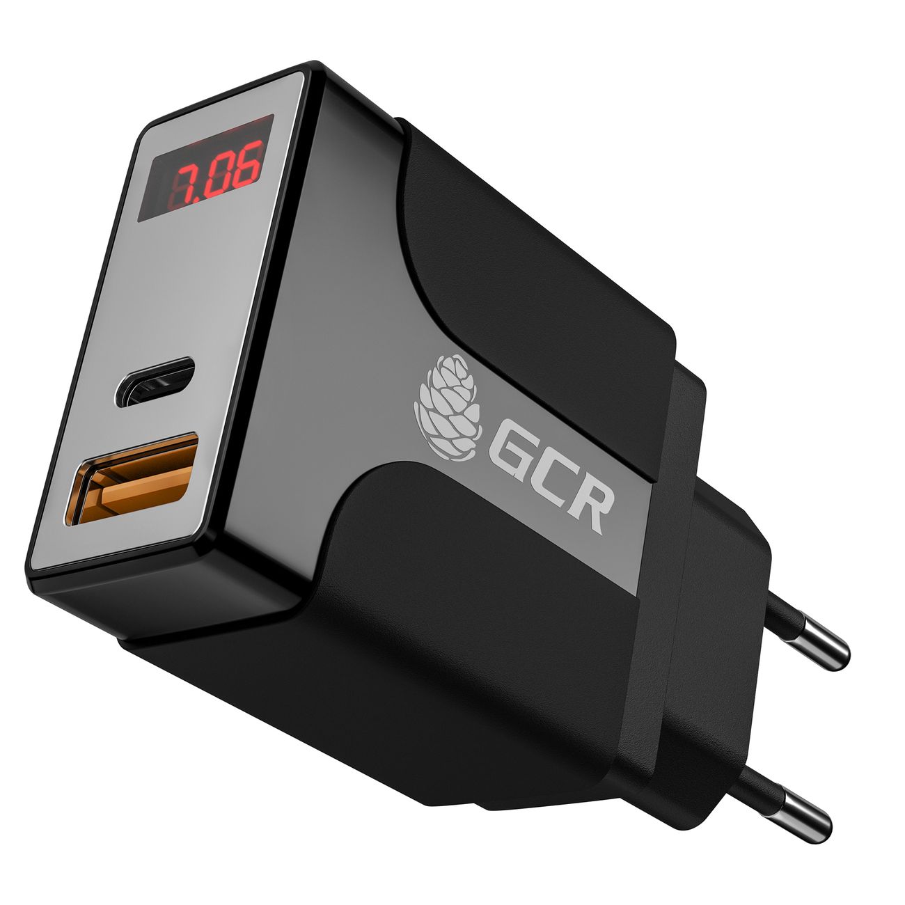 Сетевое зарядное устройство GCR На&nbsp;2&nbsp;USB&nbsp;порта (GCR-52891)
