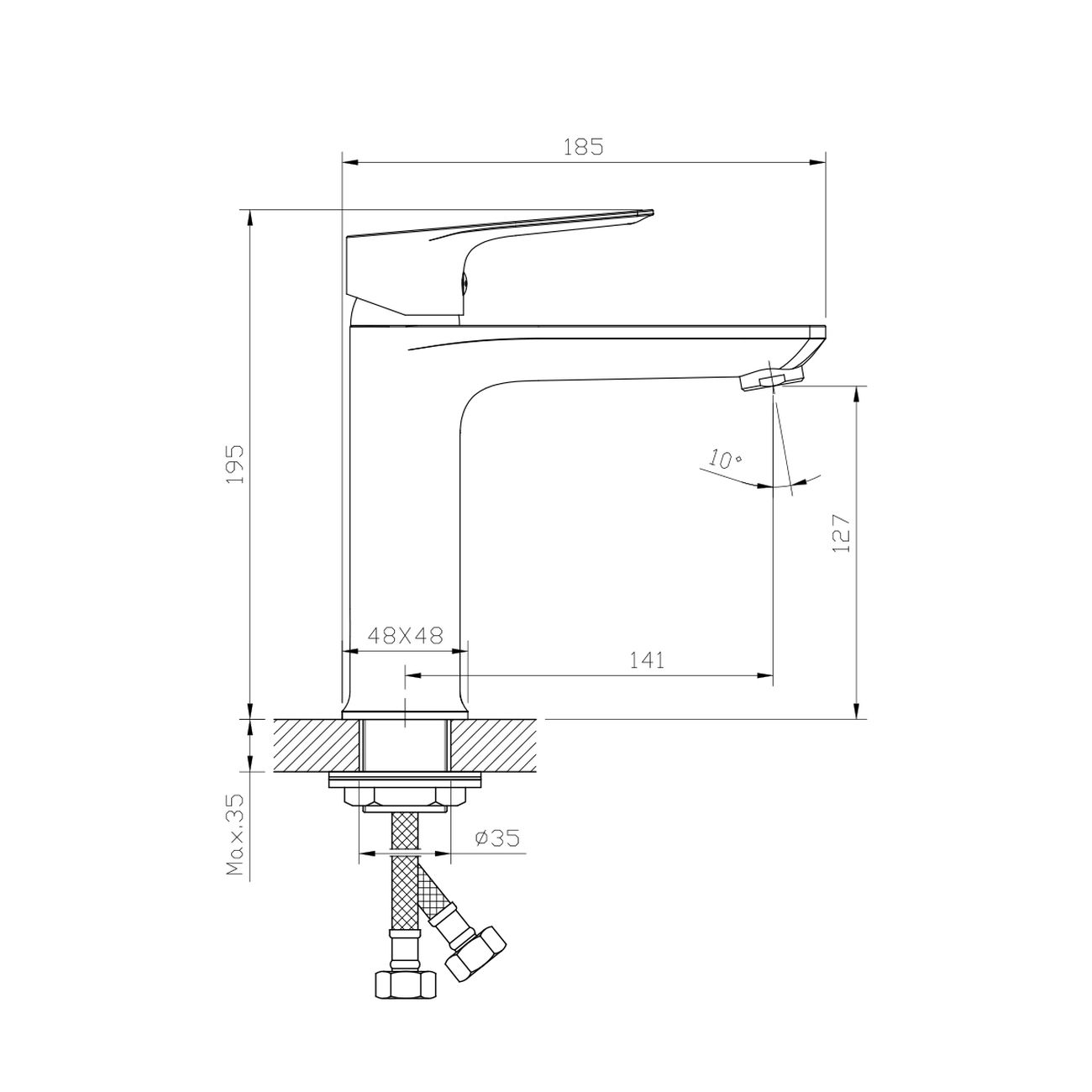 Смеситель Rossinka RS27-13