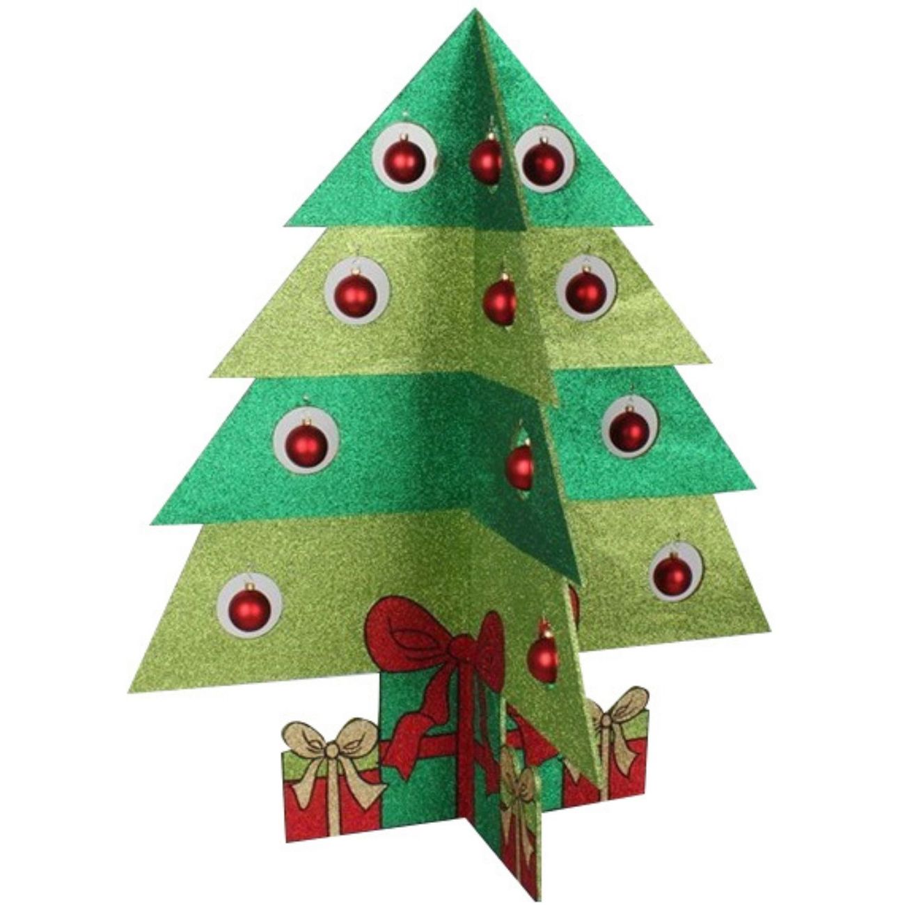 Ель новогодняя NEON-NIGHT складная 3D, 100x84 см фото