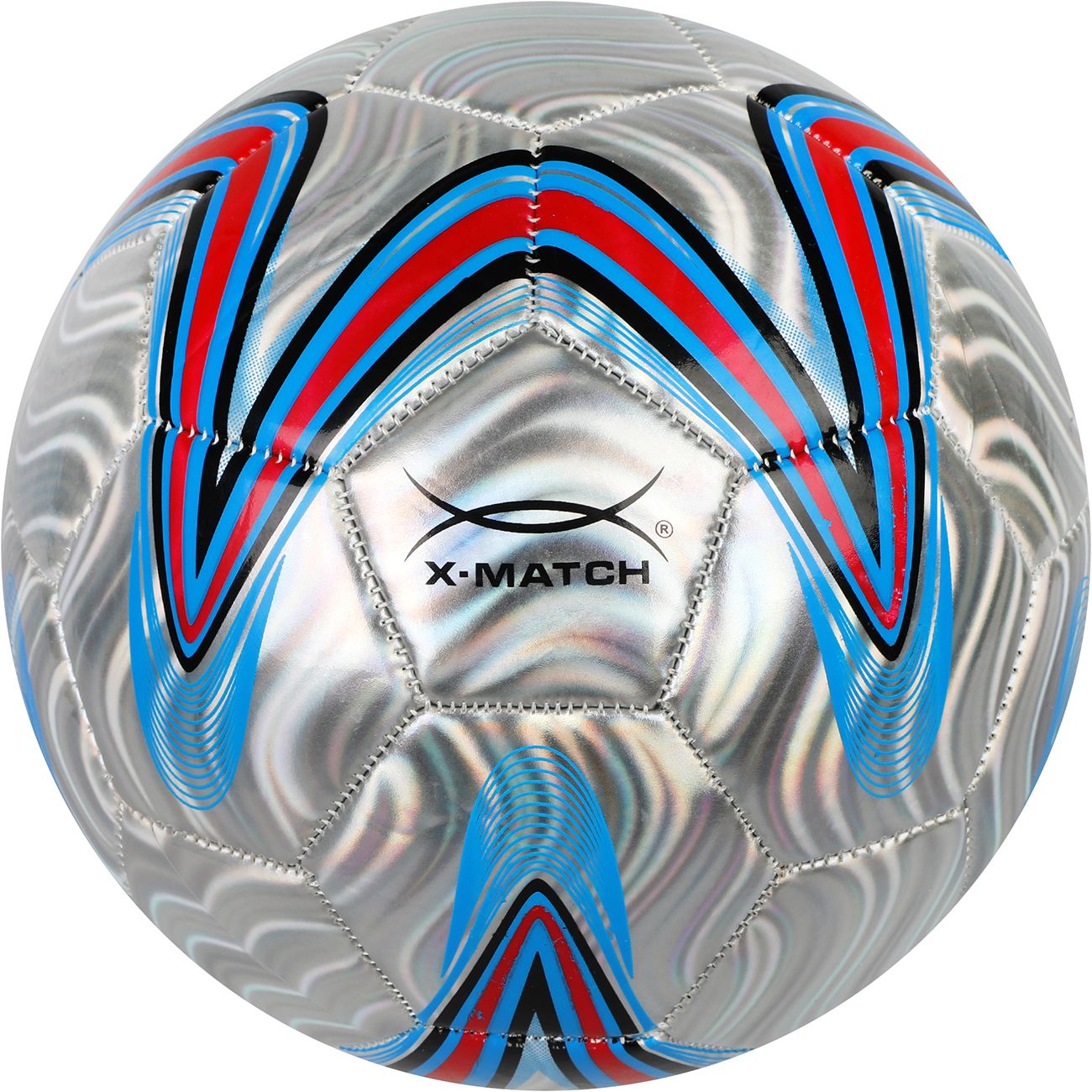 Мяч X-Match 1 слой PVC, металлик (56487)