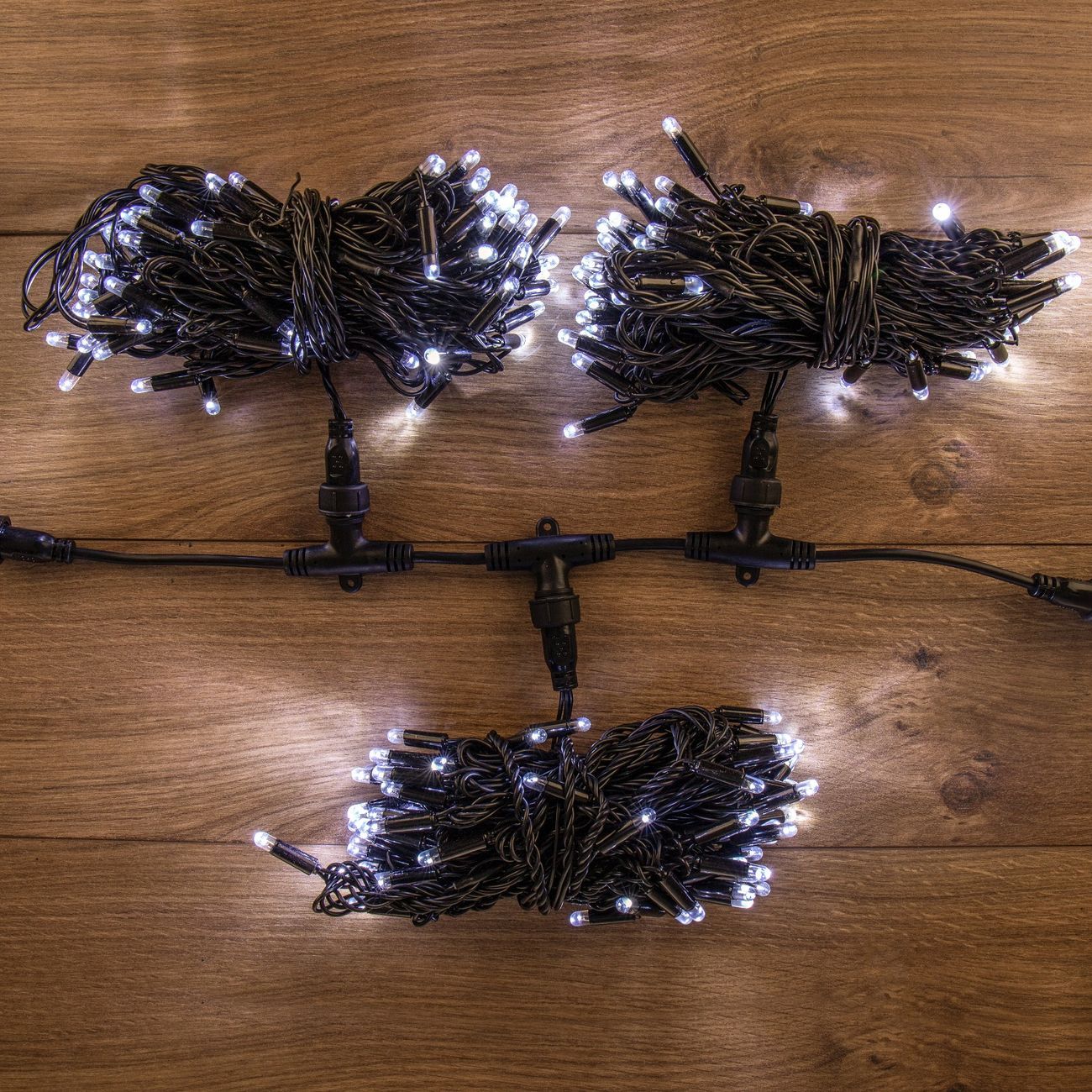 Гирлянда светодиодная NEON-NIGHT LED ClipLight 24V, 3 нити по 10м, Белый